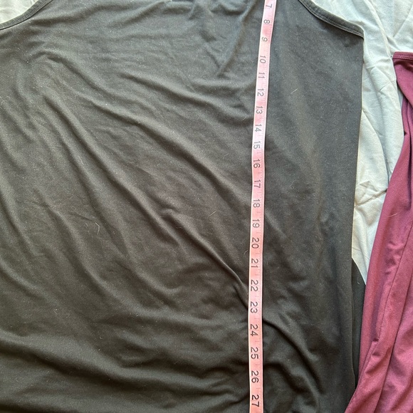 Terra & Sky 2X Vibrant Black Red, Classic Gray, and Burgundy Tank Tops - Picture 4 of 12